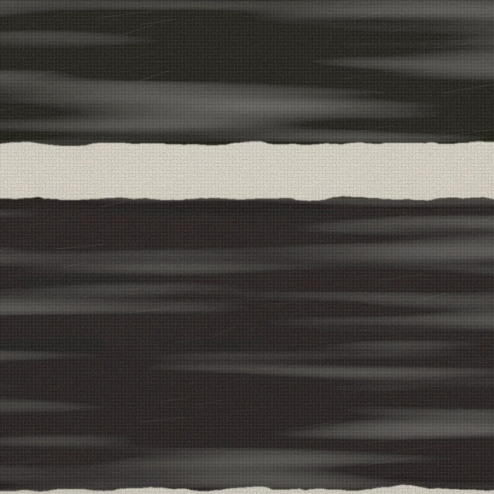 Detail of the join between two blocks, built up in overlapping passes.