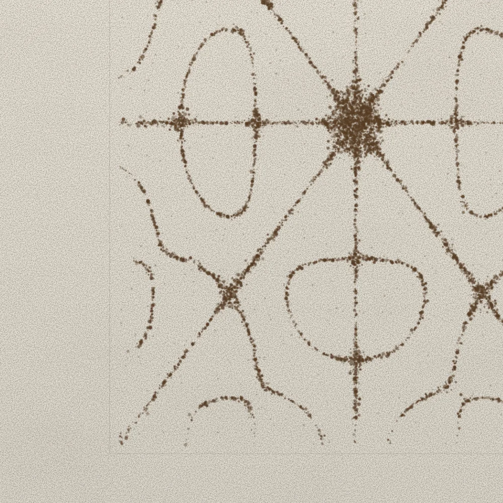 Edge detail showing the deckled border of the cotton paper.