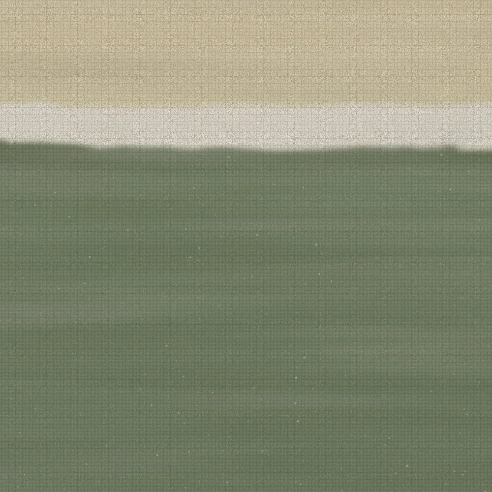 Detail of the veiled join between sand and warm white.