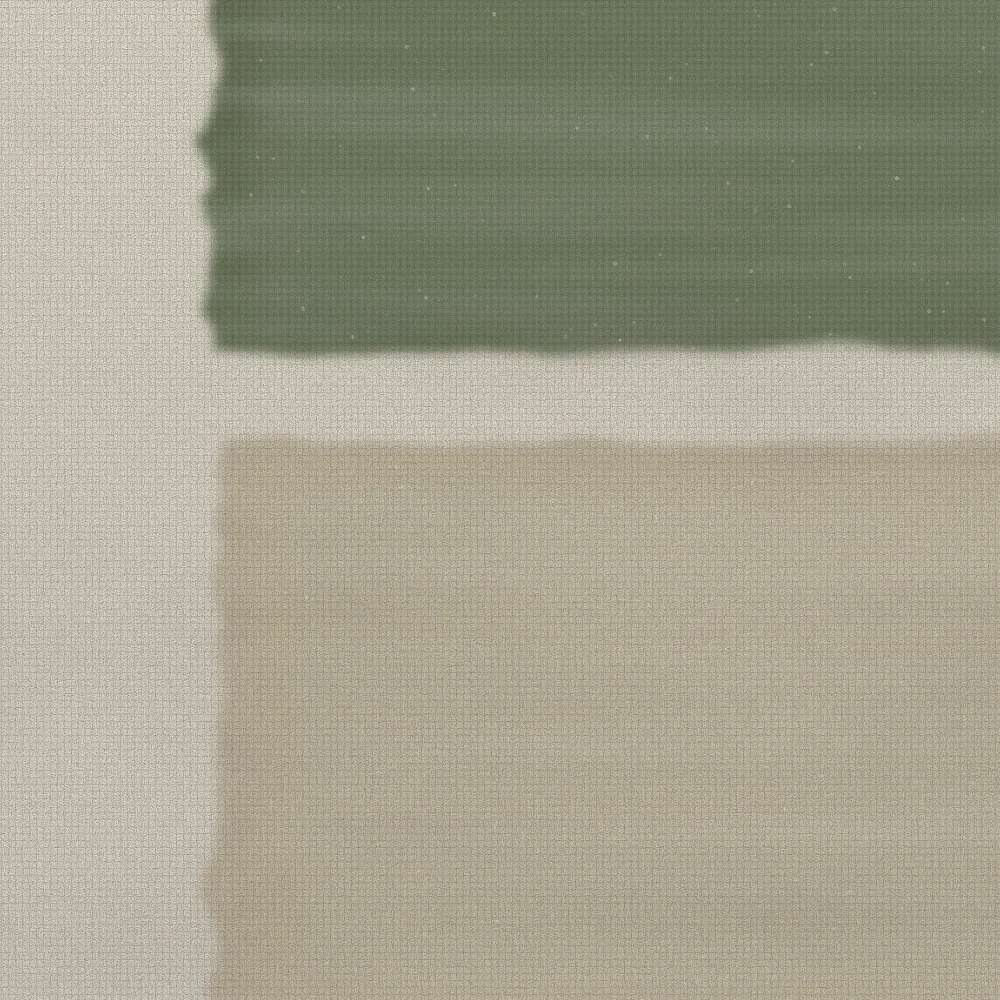 Edge detail with visible linen weave and pencil under-drawing.
